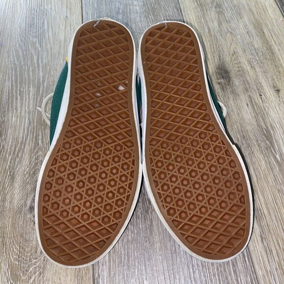 Vans Old Skool Size Mens 4.5 / Women’s 6 Blue Yellow Green Suede Sneaker Shoes - Picture 9 of 10